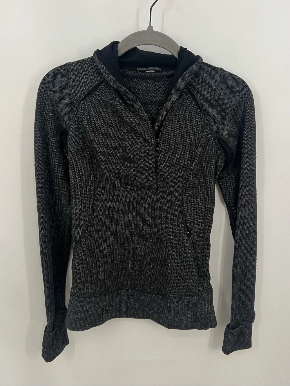 lululemon athletica Think Fast Zip Pullover heathered herringbone